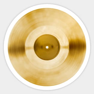 Golden disc Sticker